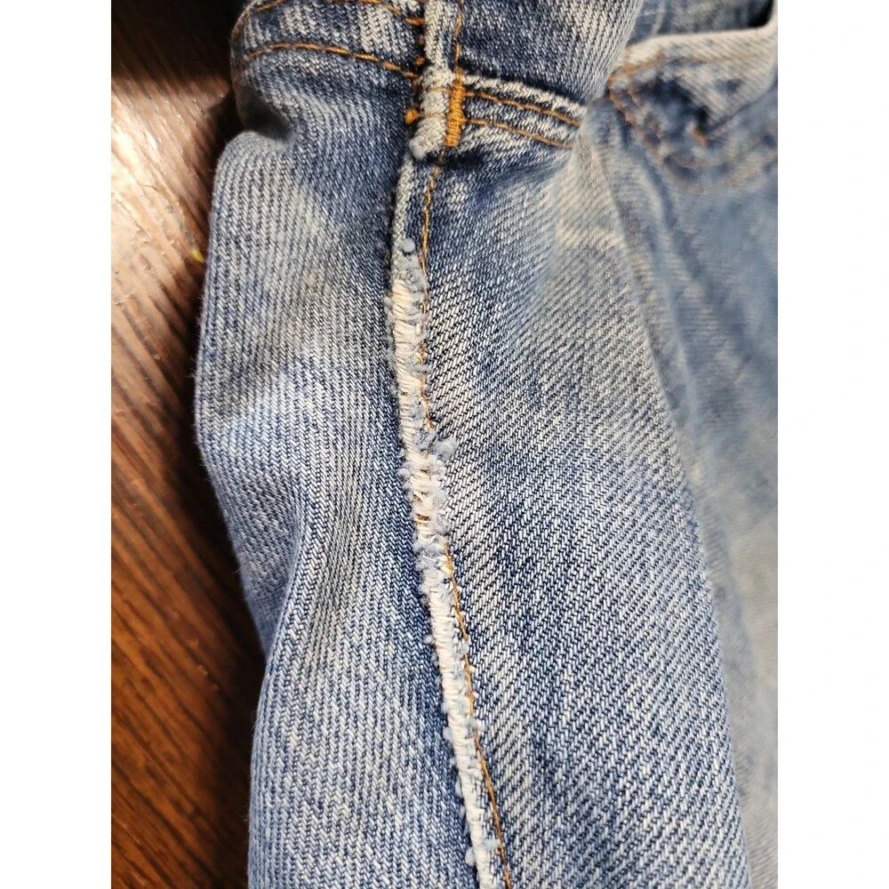 Vintage 1975 Levi's 505 Single Stitch Jeans Talon 42 Zip W29 L34 Factory 8...